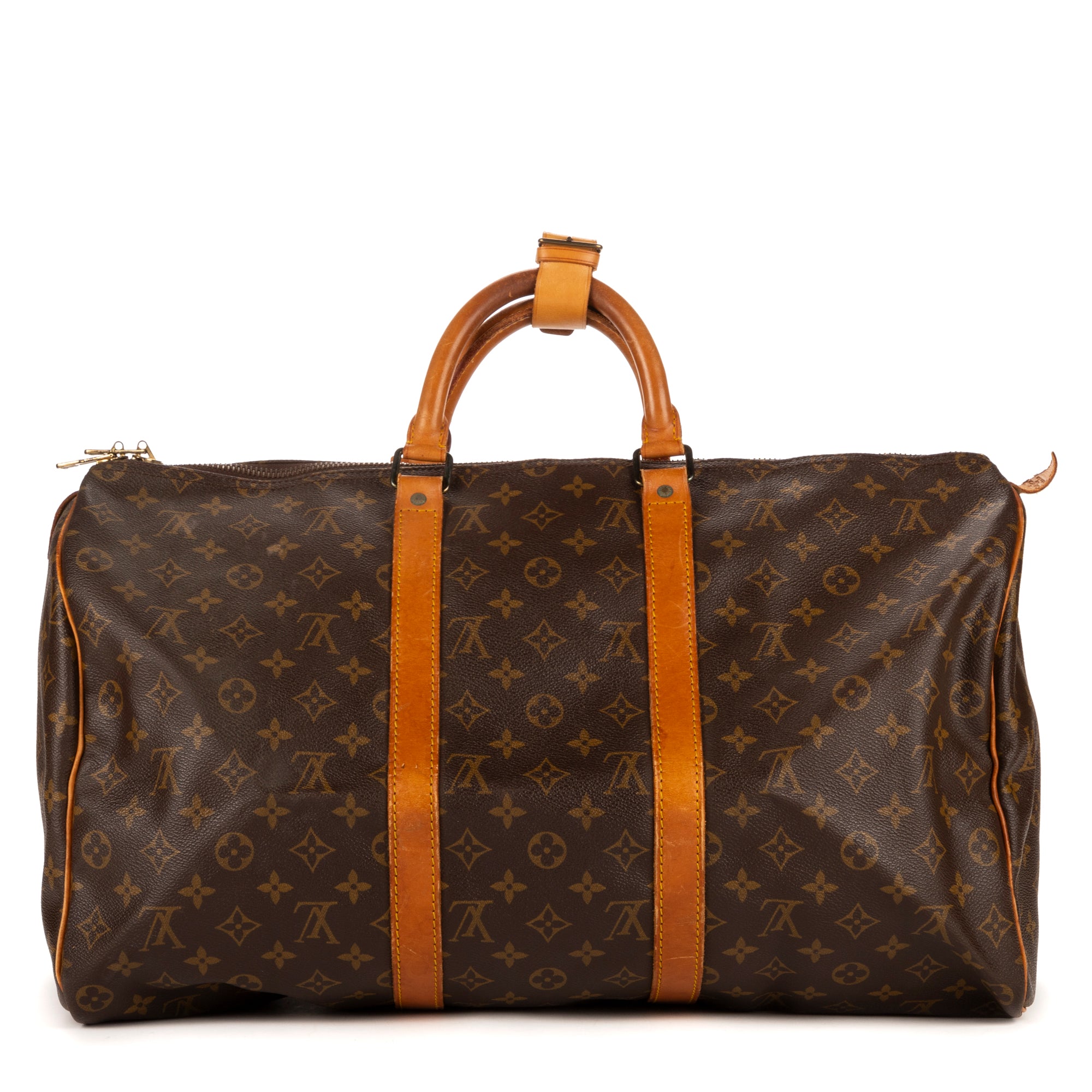 Travel Bag Keepall 50 Brown Monogram Canvas