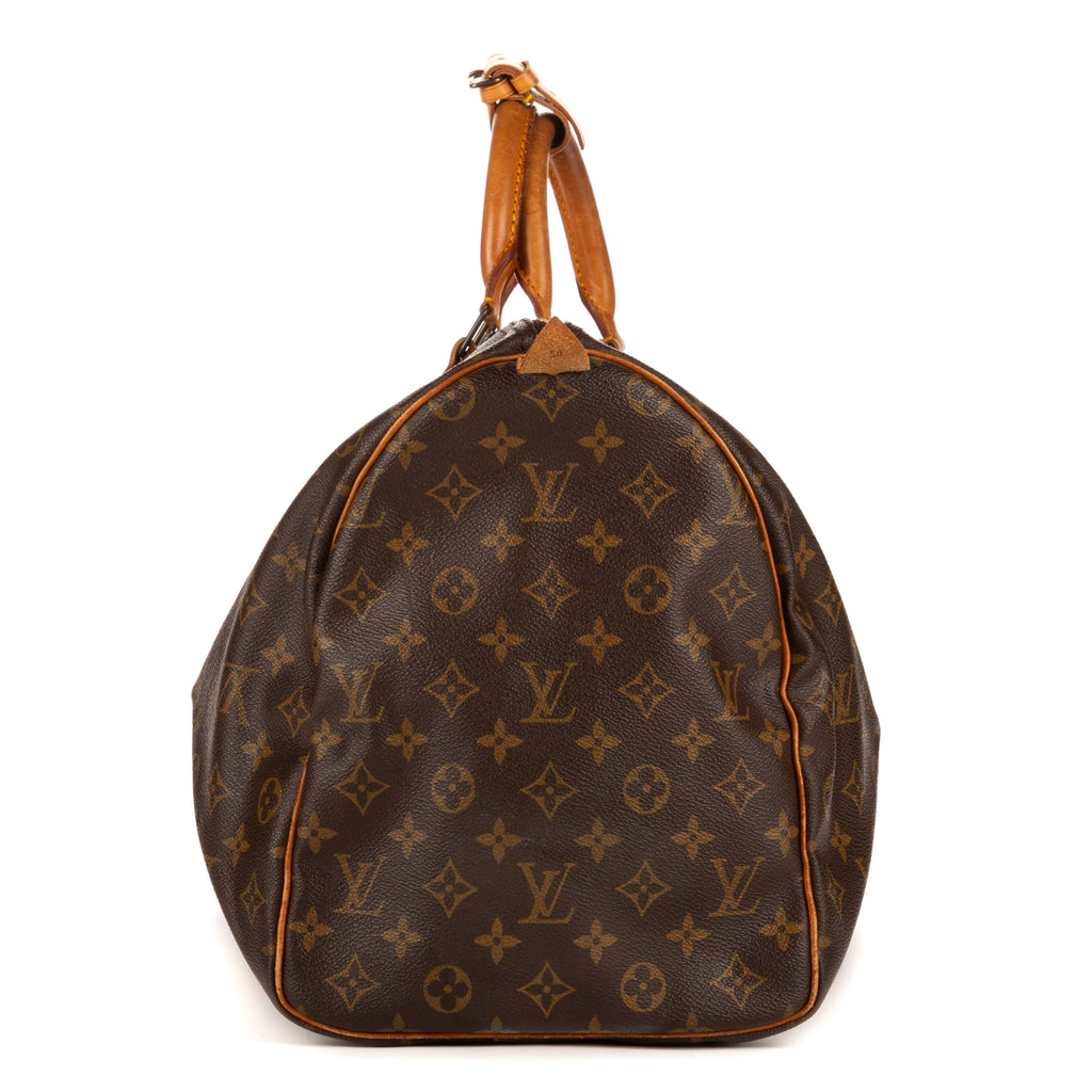 Travel Bag Keepall 50 Brown Monogram Canvas