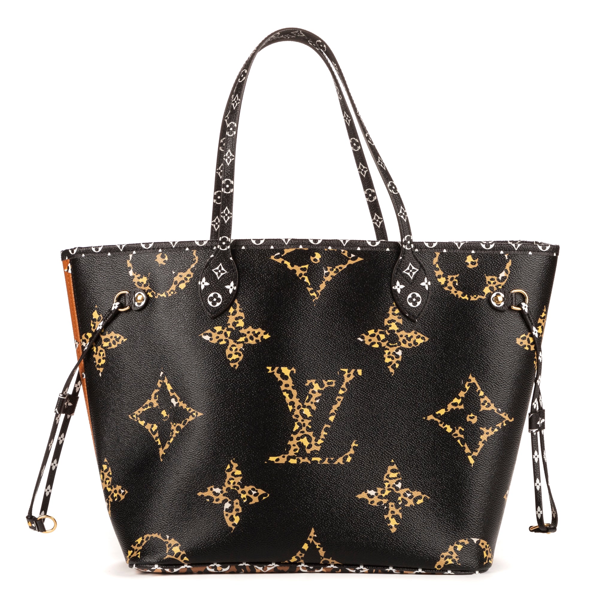 Bolso de hombro edición limitada de Jungle Neverfull MM Monogram Giant Jungle negro