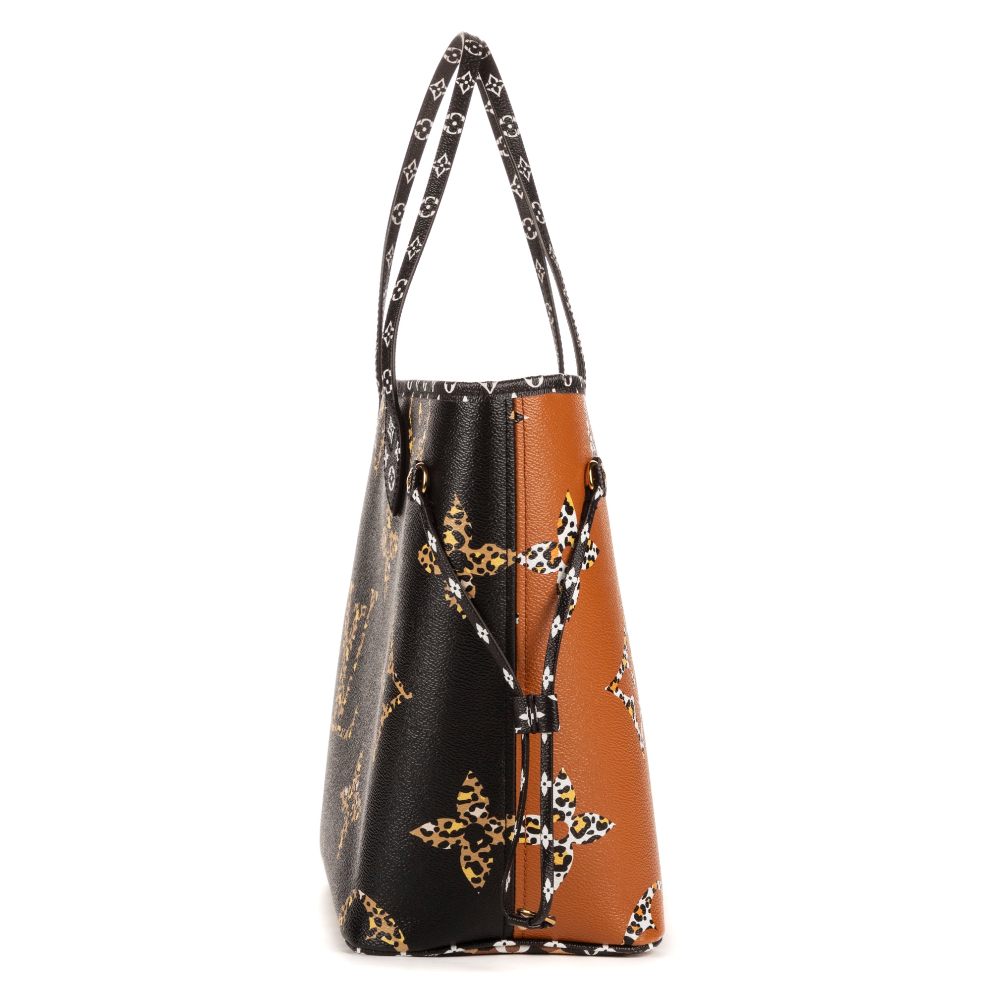 Bolso de hombro edición limitada de Jungle Neverfull MM Monogram Giant Jungle negro