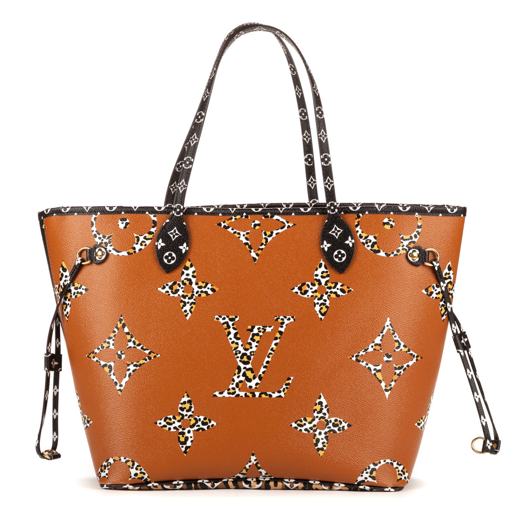 Bolso de hombro edición limitada de Jungle Neverfull MM Monogram Giant Jungle negro