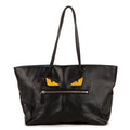 Shoulder Bag Monster Tote Black Calfskin Leather
