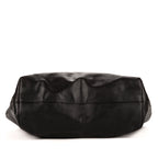 Shoulder Bag Monster Tote Black Calfskin Leather