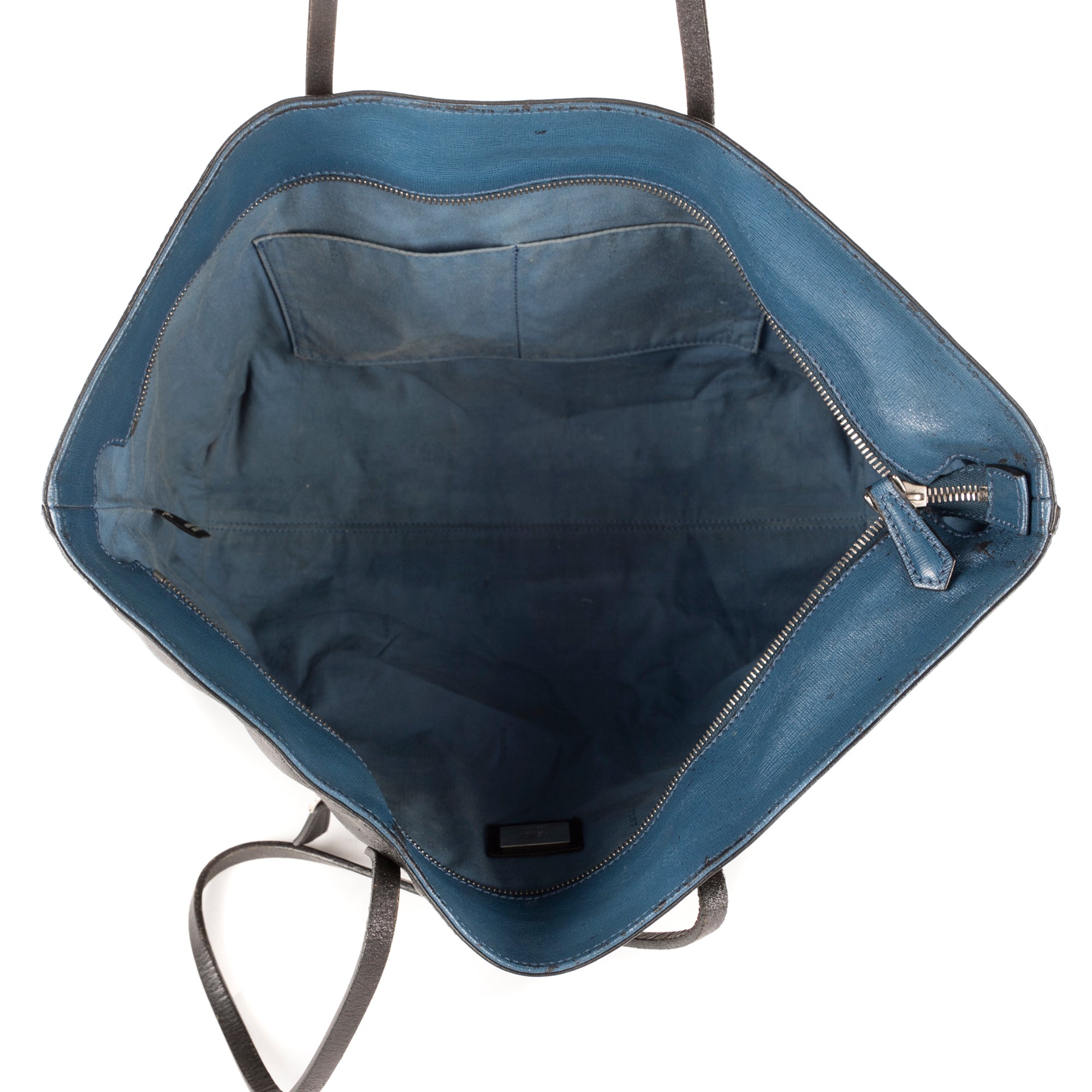Shoulder Bag Monster Tote Black Calfskin Leather
