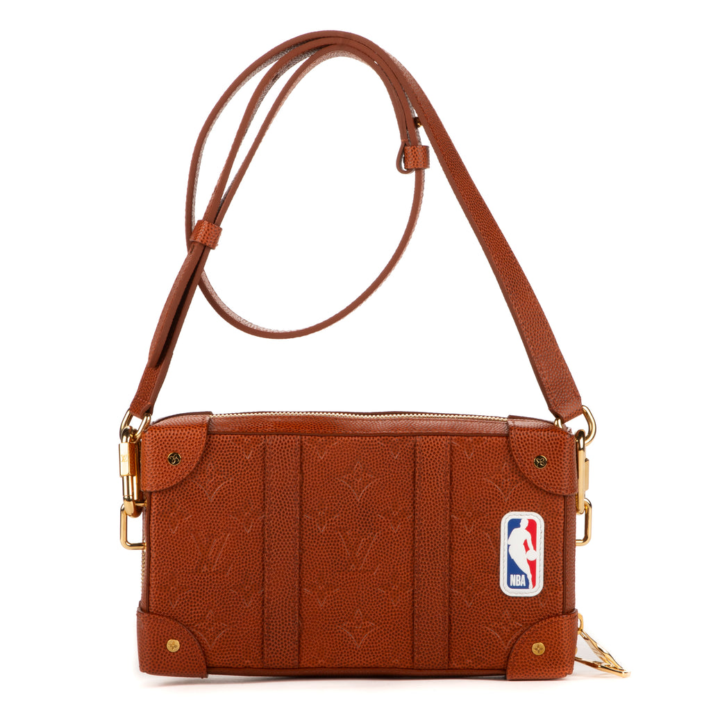 Shoulder Bag Ltd. Ed. NBA Soft Trunk Brown Ball Grain Leather