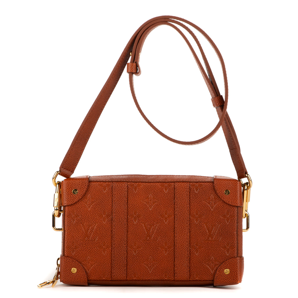 Shoulder Bag Ltd. Ed. NBA Soft Trunk Brown Ball Grain Leather