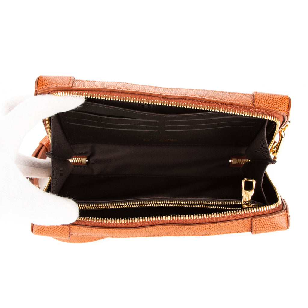 Shoulder Bag Ltd. Ed. NBA Soft Trunk Brown Ball Grain Leather