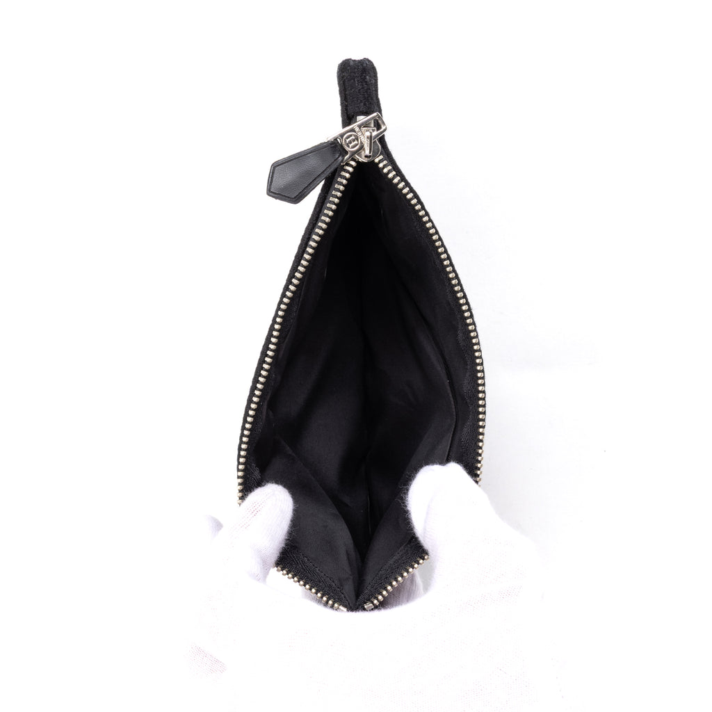 Wallet Pochette Black Canvas