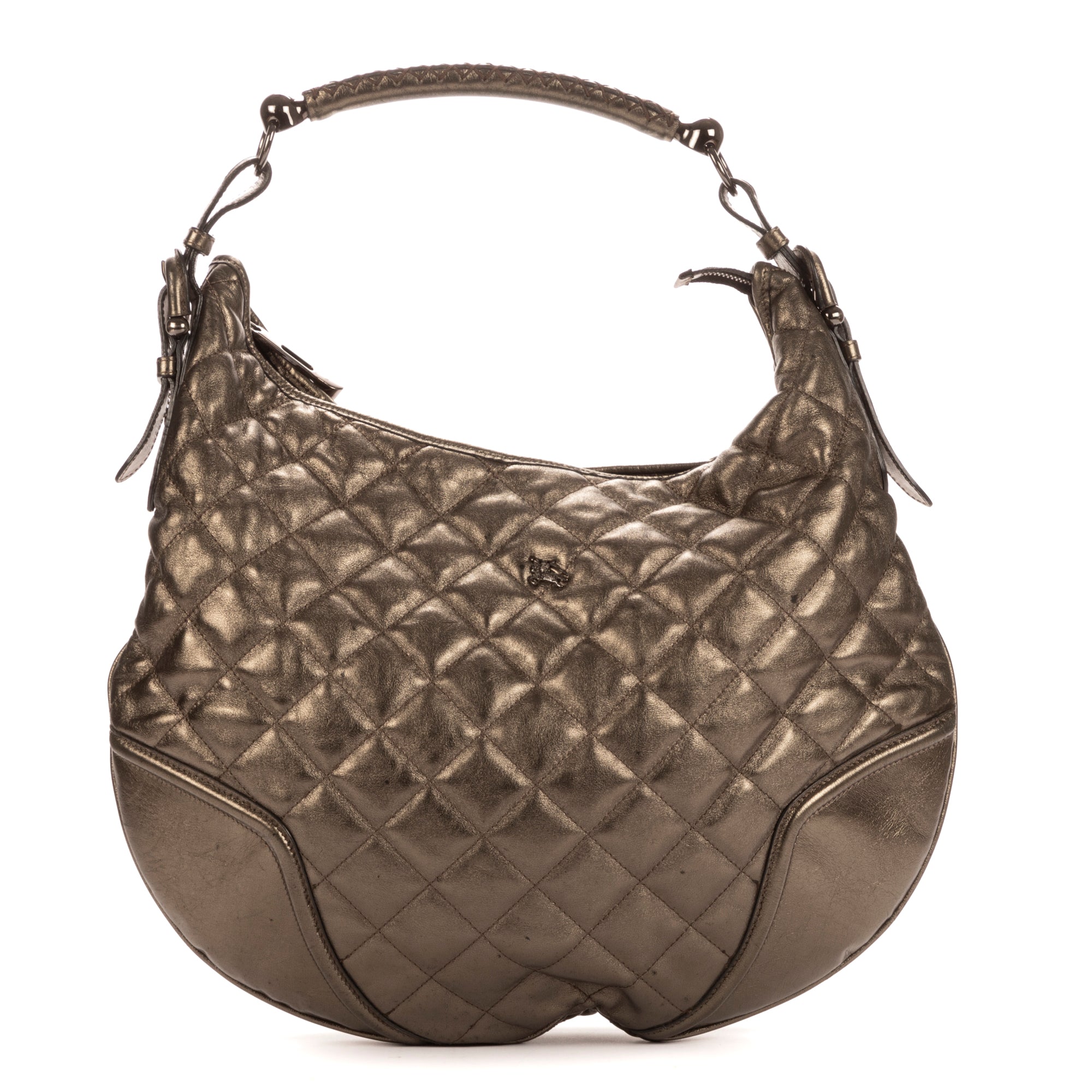 Shoulder Bag Hoxton Hobo Bronze Metallic Calfskin Quilted Leather