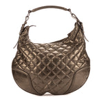 Shoulder Bag Hoxton Hobo Bronze Metallic Calfskin Quilted Leather