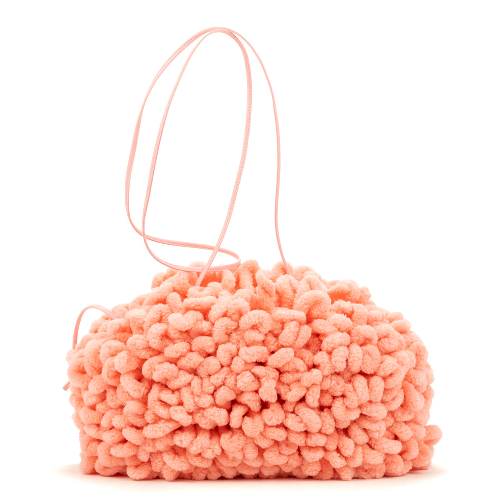 Shoulder Bag Mini Mop Clutch Pink Nylon Canvas