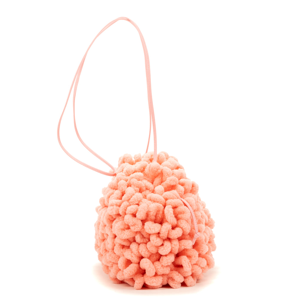 Shoulder Bag Mini Mop Clutch Pink Nylon Canvas