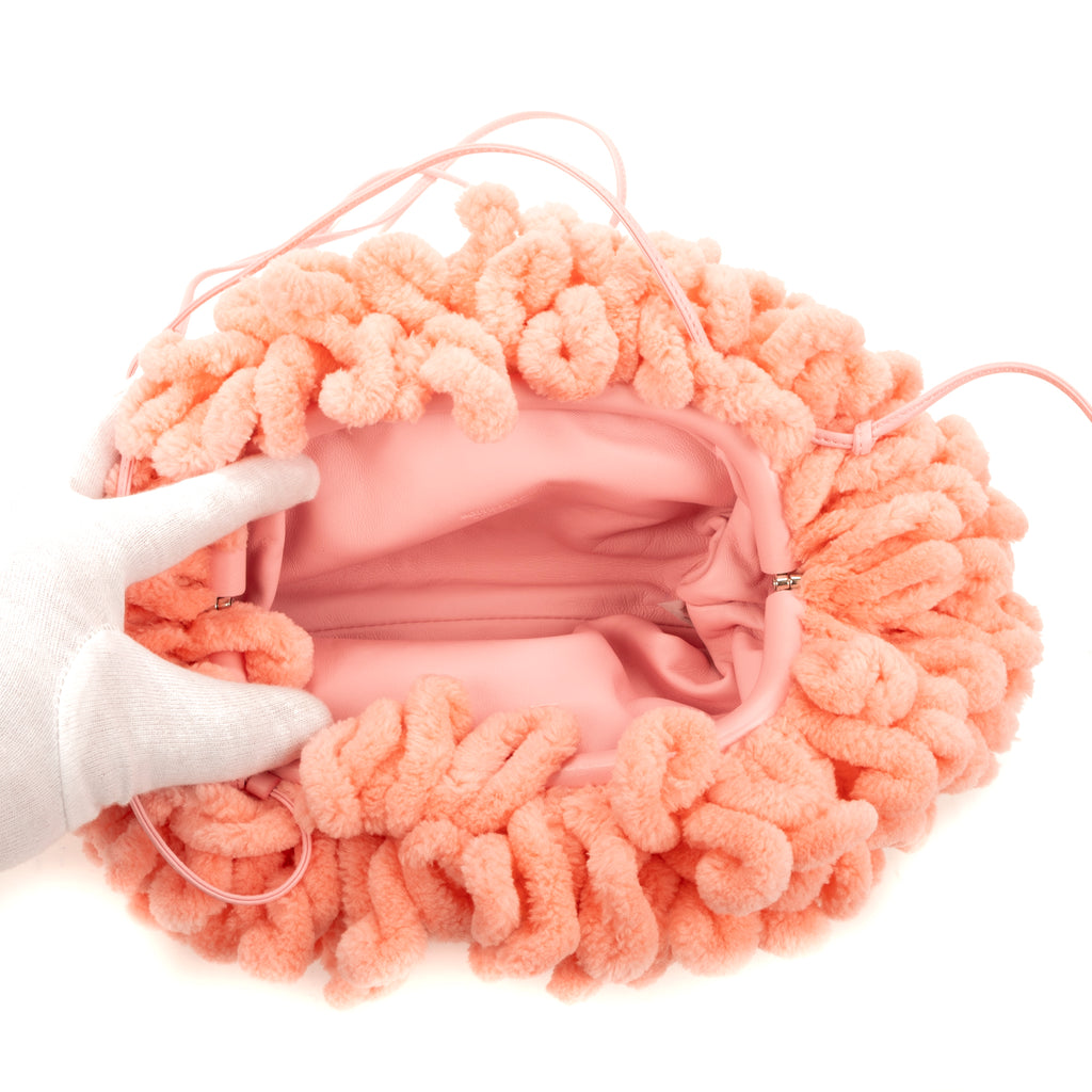 Shoulder Bag Mini Mop Clutch Pink Nylon Canvas