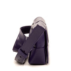 Shoulder Bag Mini Cassette Mini Purple Intrecciato Leather