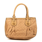 Shoulder Bag Guccissima Scarlett Stud Beige Guccissima calfskin leather