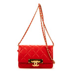 Bandolera WOC CC de cuero de becerro rojo