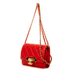 Bandolera WOC CC de cuero de becerro rojo