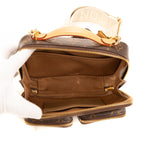 Pochette utilitaire pour sac à main en toile monogramme marron