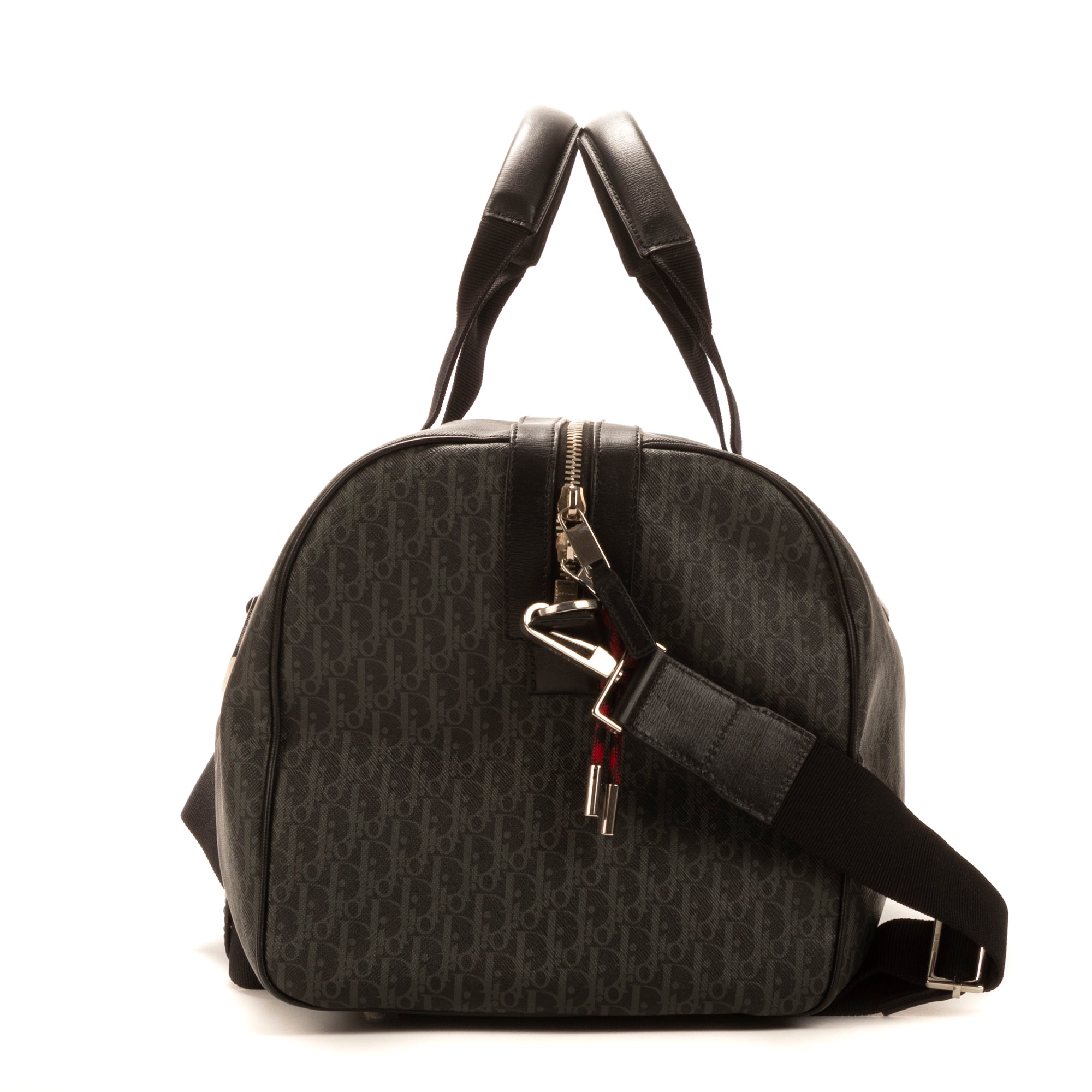 Travel Bag Duffel Homme 45 Grey Diorissimo Coated Canvas