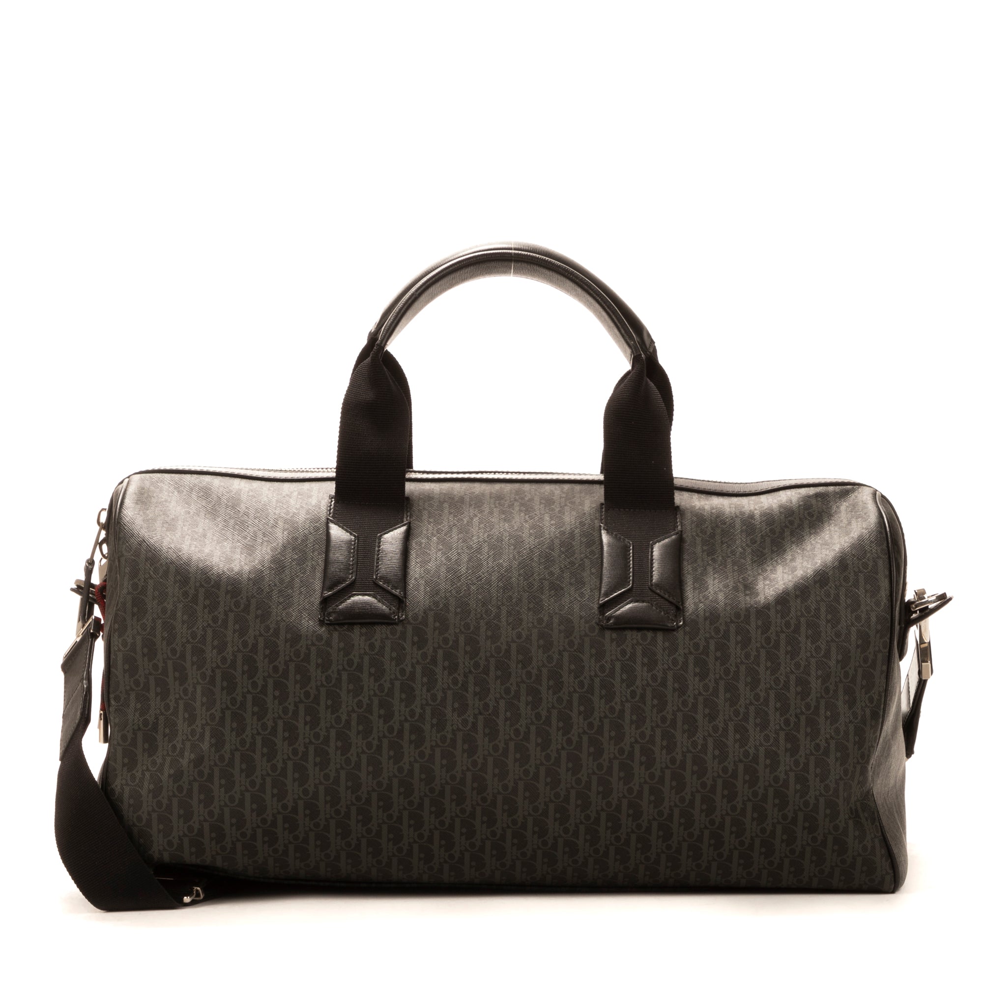 Travel Bag Duffel Homme 45 Grey Diorissimo Coated Canvas