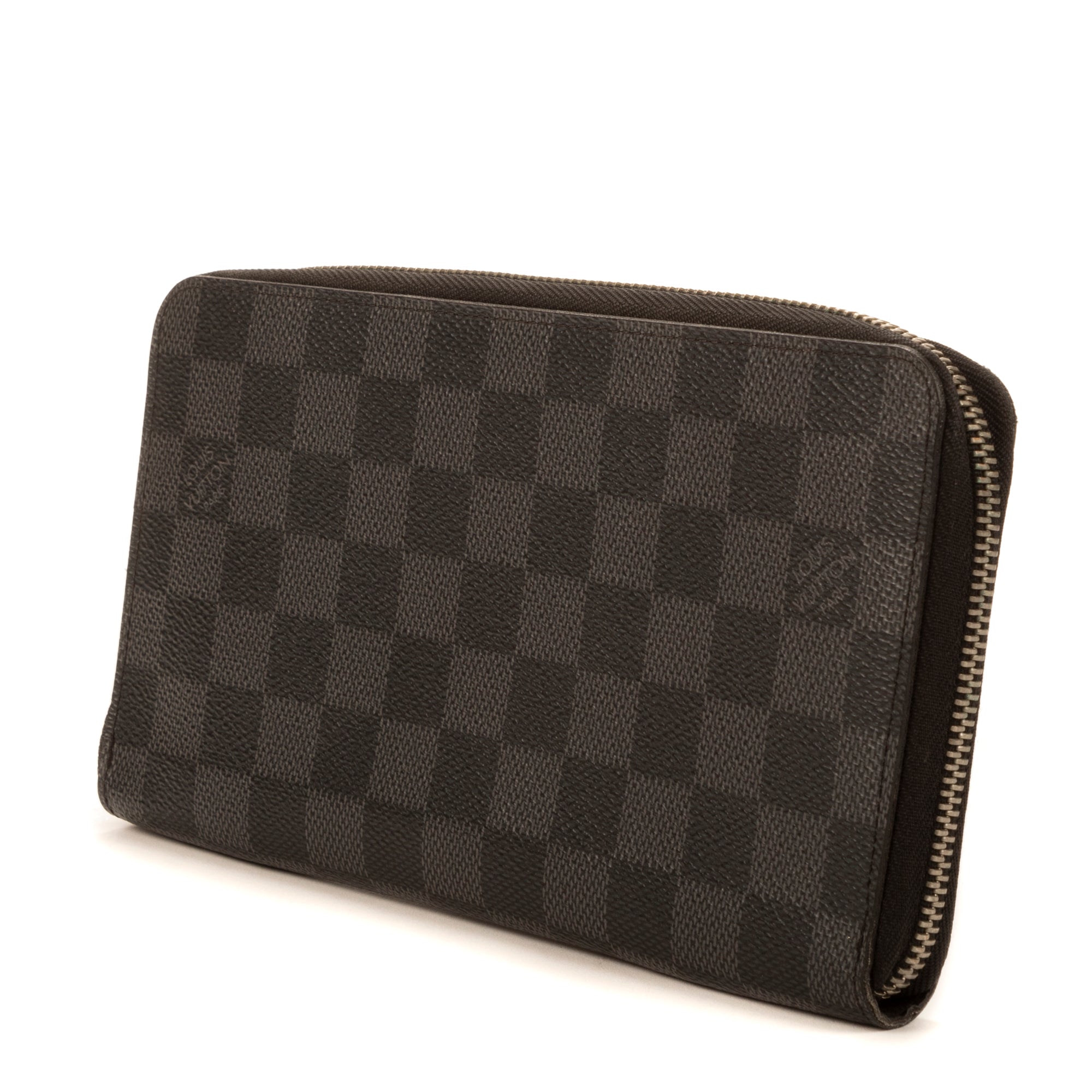 Cartera Zippy Grande Damier Graphite