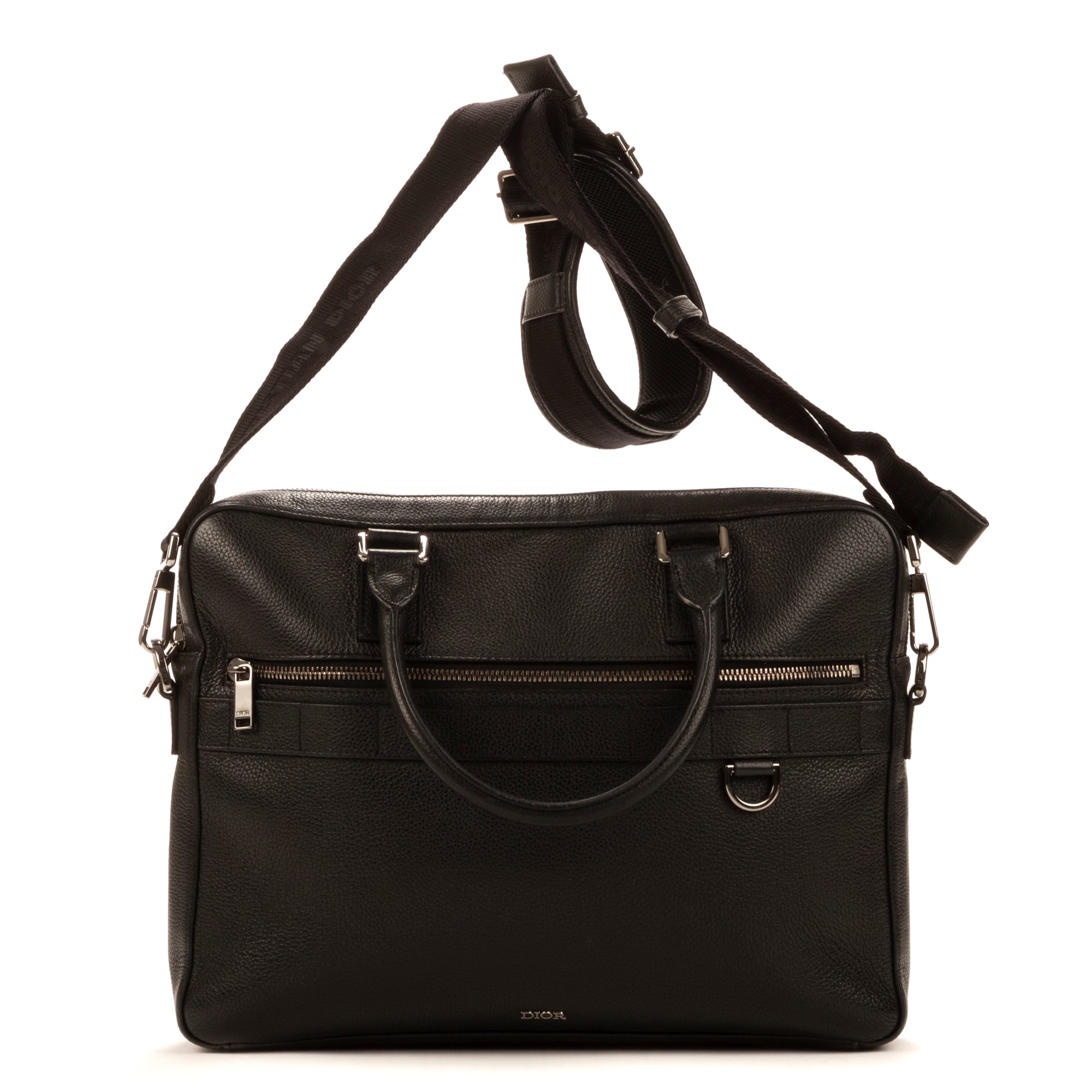 Handbag Maletin Black Calfskin Leather