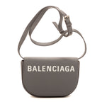 Sac bandoulière XS Ville Day en cuir de veau gris