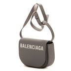 Sac bandoulière XS Ville Day en cuir de veau gris