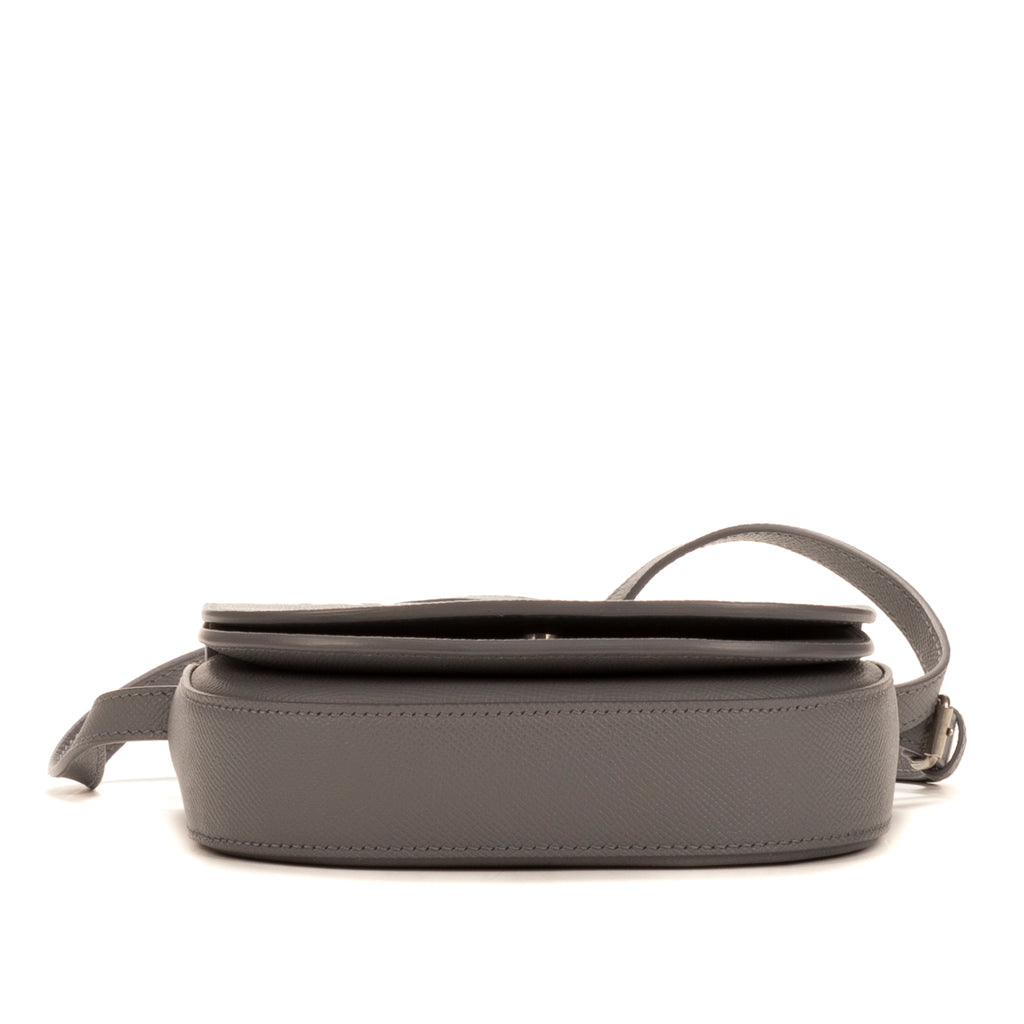 Sac bandoulière XS Ville Day en cuir de veau gris