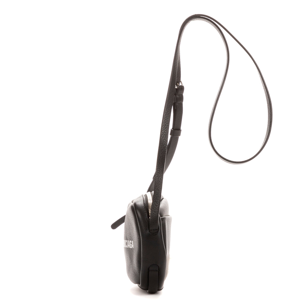 Bolso de hombro XS Everyday Camera Bag de piel de becerro negra