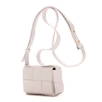 Shoulder Bag Mini Cassette Mini Light Lilac Intrecciato Leather