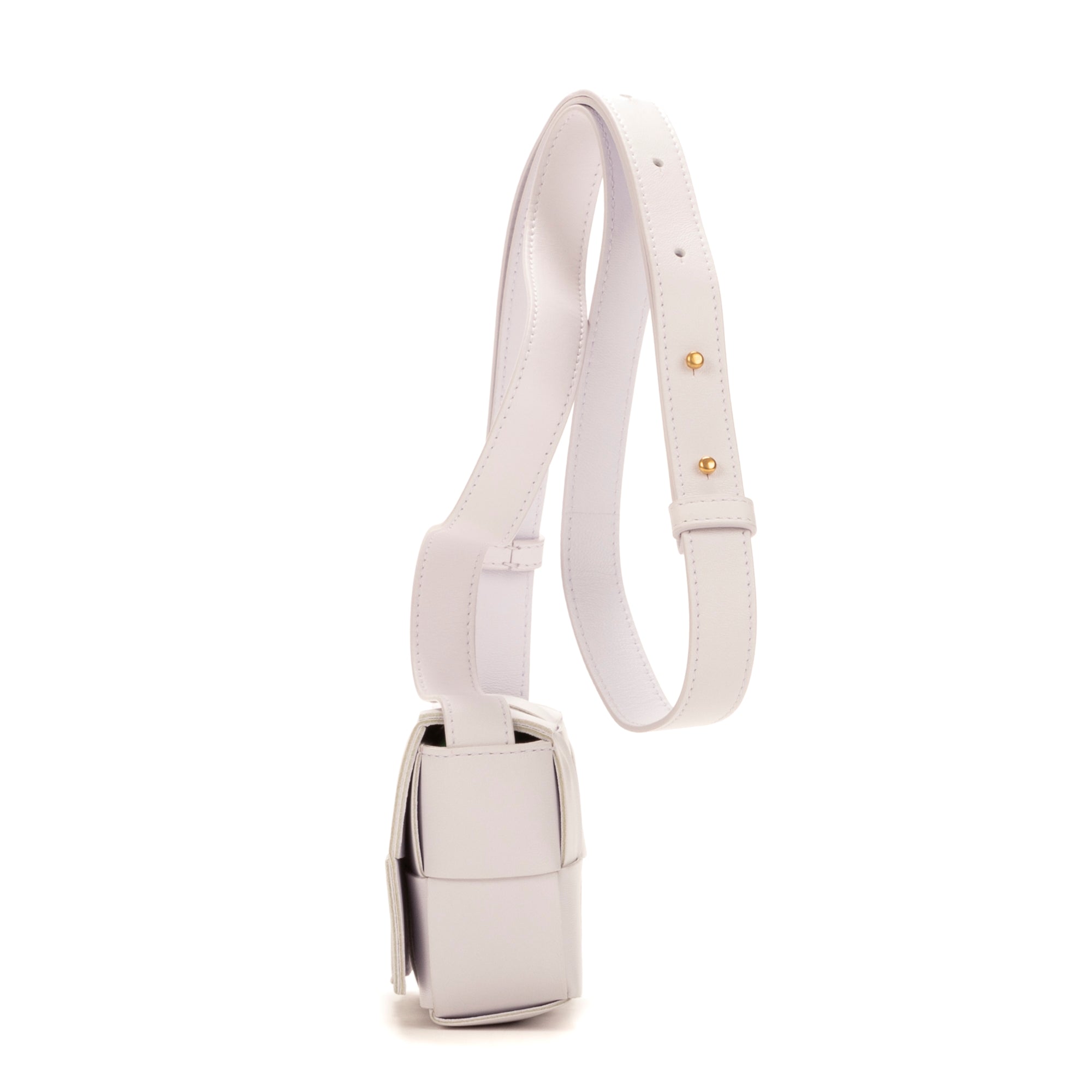 Shoulder Bag Mini Cassette Mini Light Lilac Intrecciato Leather