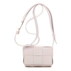 Shoulder Bag Mini Cassette Mini Light Lilac Intrecciato Leather