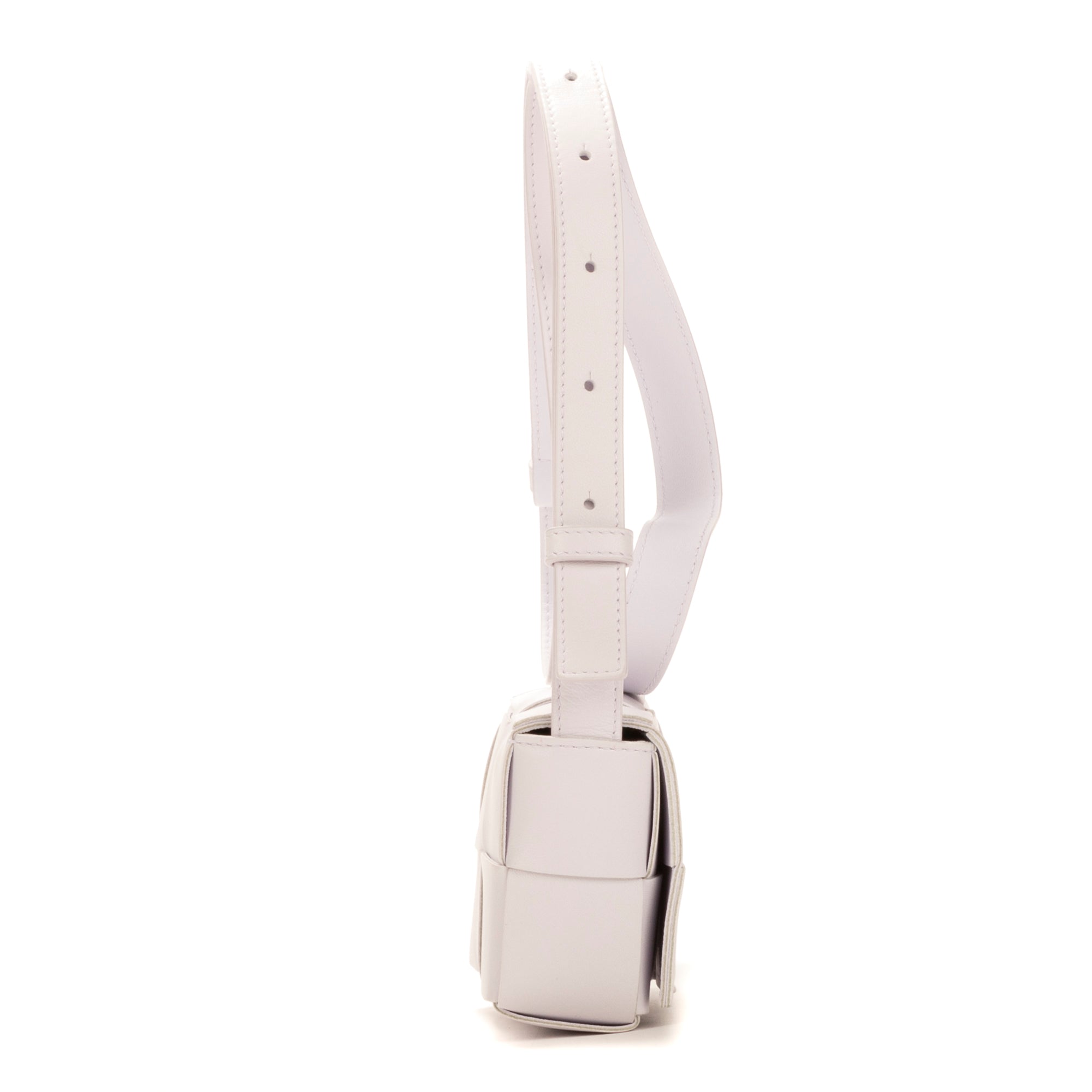 Shoulder Bag Mini Cassette Mini Light Lilac Intrecciato Leather