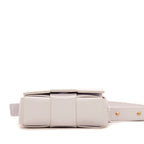 Shoulder Bag Mini Cassette Mini Light Lilac Intrecciato Leather