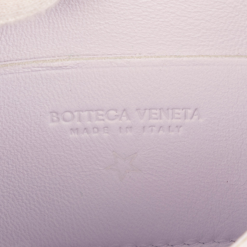 Shoulder Bag Mini Cassette Mini Light Lilac Intrecciato Leather