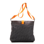 Bolso de hombro Trotter Messenger con solapa de lona oblicua azul marino