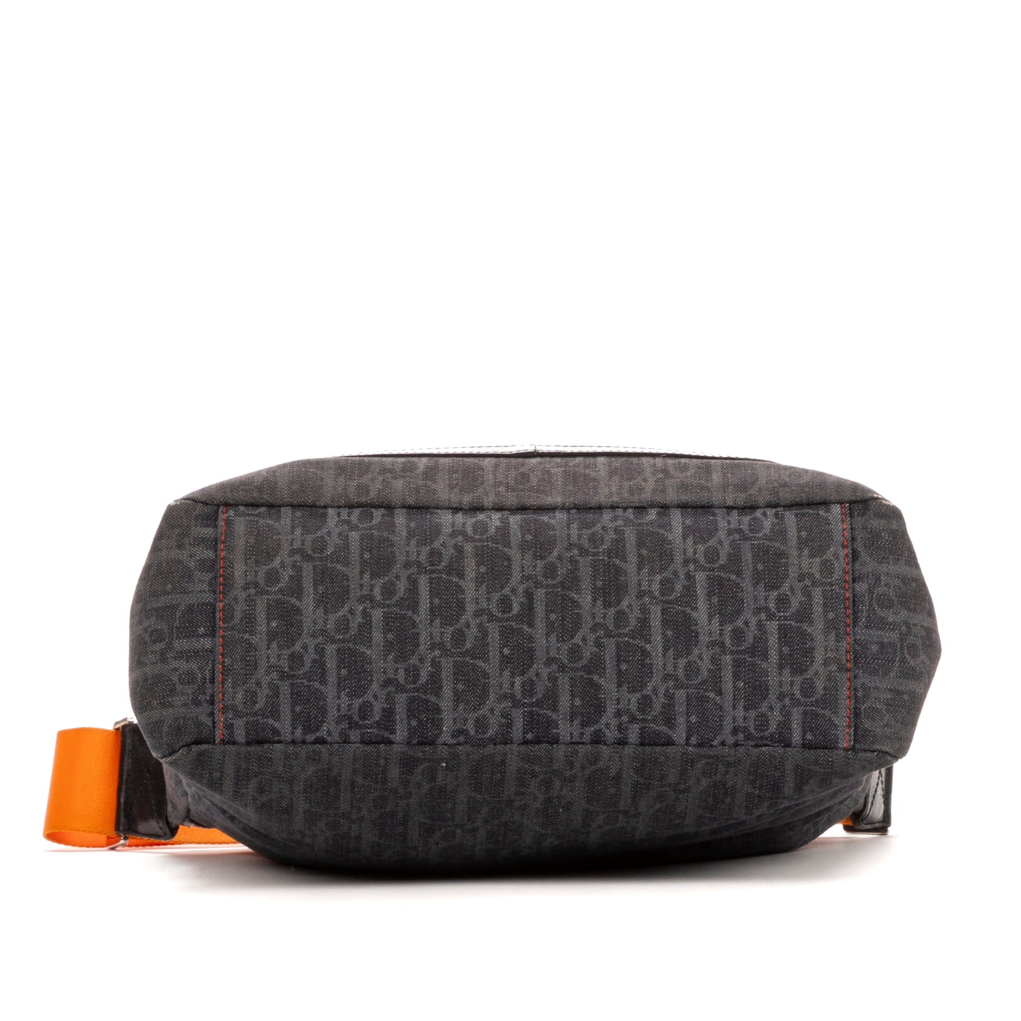 Bolso de hombro Trotter Messenger con solapa de lona oblicua azul marino