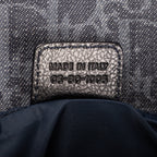 Bolso de hombro Trotter Messenger con solapa de lona oblicua azul marino