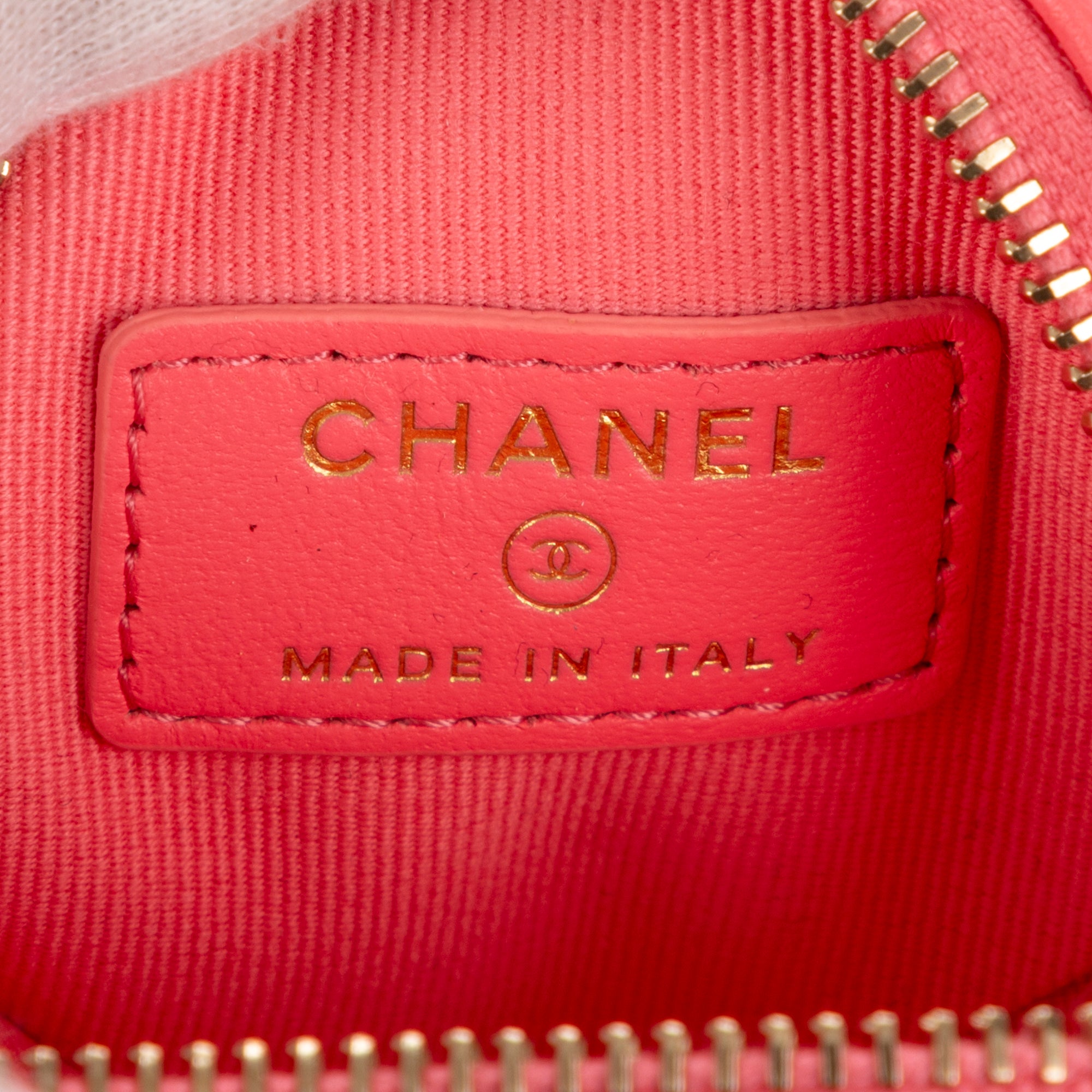 Shoulder Bag Heart Coin Micro Pink Calfskin Leather