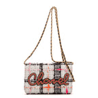 Shoulder Bag Tweed WOC White Tweed Canvas