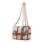Shoulder Bag Tweed WOC White Tweed Canvas