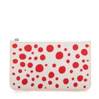 Pouch Ltd. Ed. Yayoi Kusama Infinity Dots Neverfull Pouch White Infinity Dot Canvas