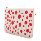 Pouch Ltd. Ed. Yayoi Kusama Infinity Dots Neverfull Pouch White Infinity Dot Canvas