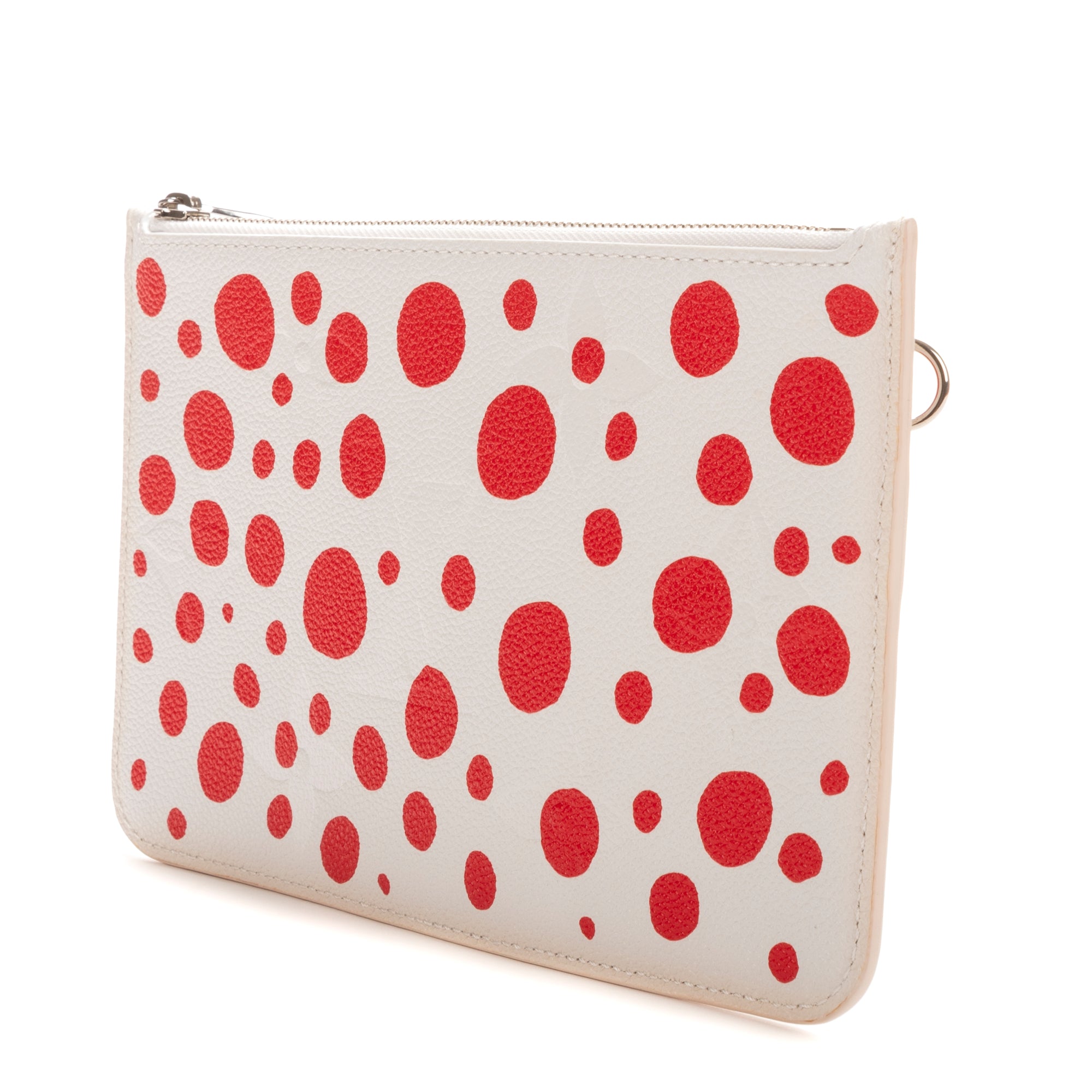 Pouch Ltd. Ed. Yayoi Kusama Infinity Dots Neverfull Pouch White Infinity Dot Canvas