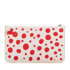 Pouch Ltd. Ed. Yayoi Kusama Infinity Dots Neverfull Pouch White Infinity Dot Canvas