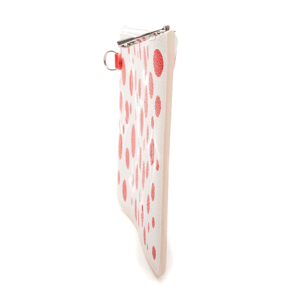 Pouch Ltd. Ed. Yayoi Kusama Infinity Dots Neverfull Pouch White Infinity Dot Canvas