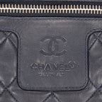 Handbag Cocoon Reversible Silver Calfskin Leather