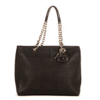 Sac bandoulière Ultradior cuir de veau Cannage noir