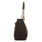 Sac bandoulière Ultradior cuir de veau Cannage noir